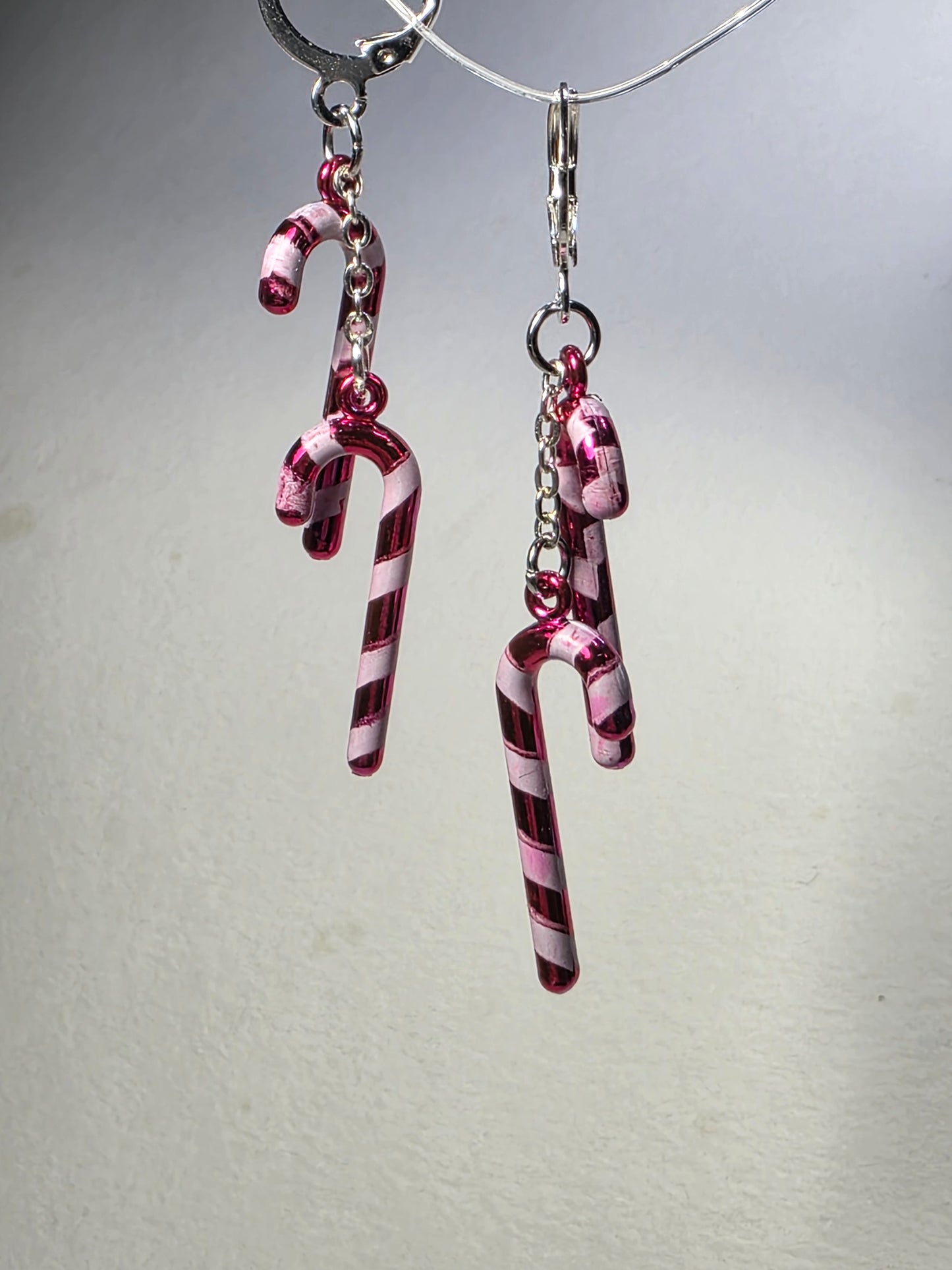 Candy Cane on Stainless Steal Earrings