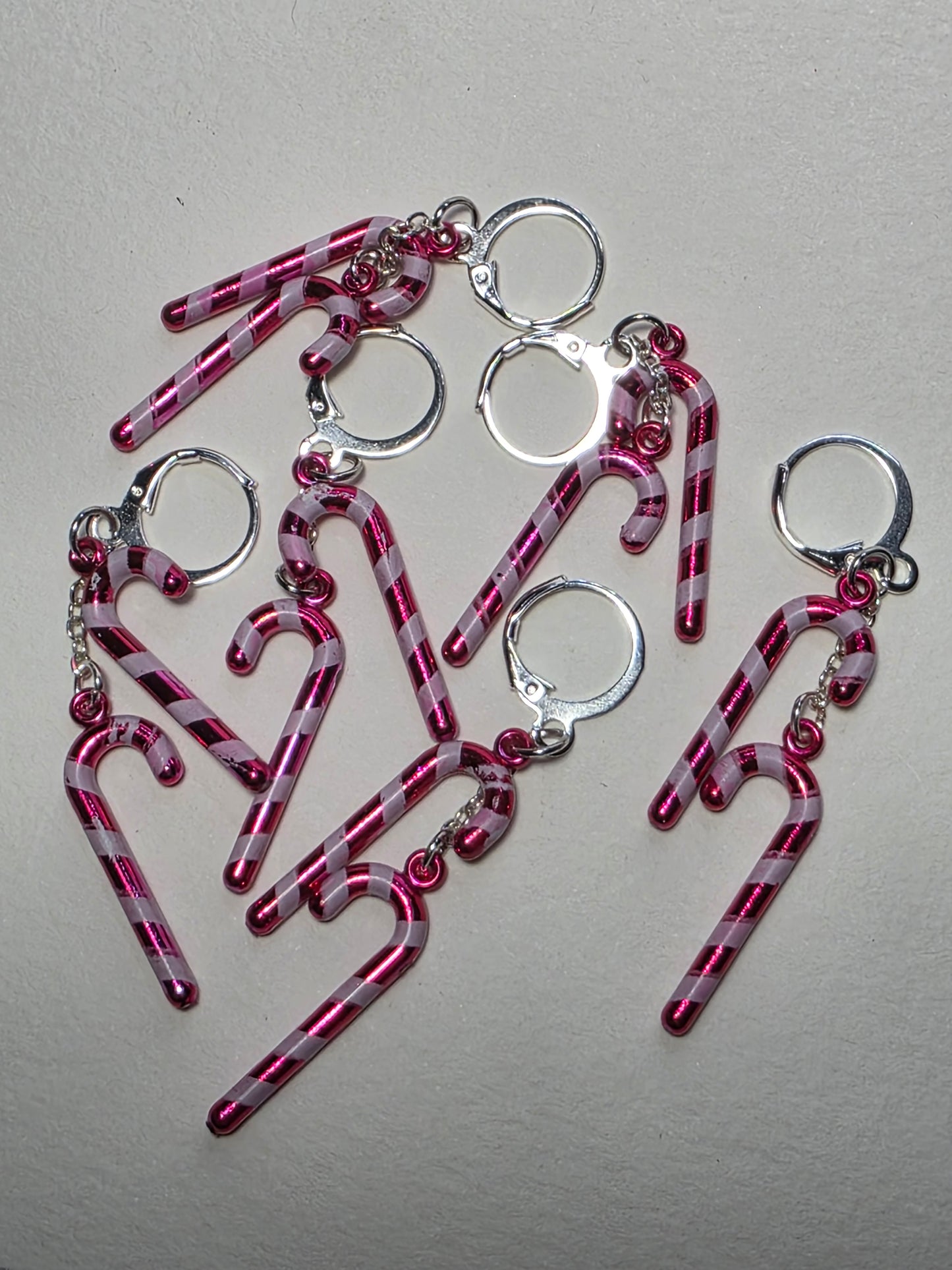 Candy Cane on Stainless Steal Earrings