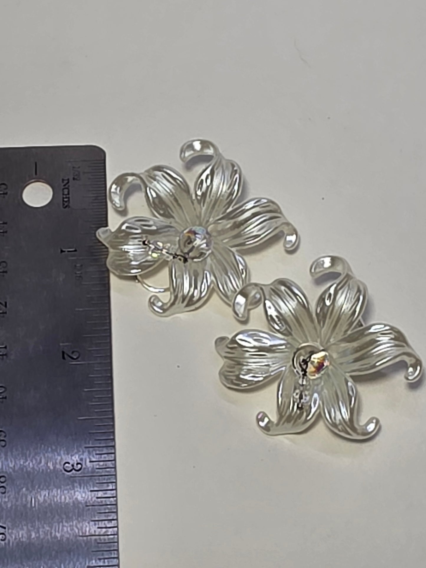 Morning Dew on a Stainless Steel Earring