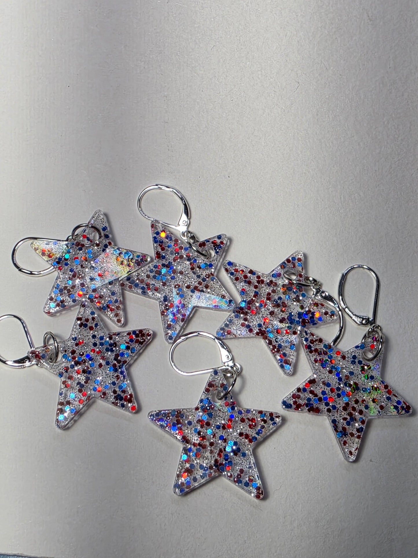 Patriotic on Sterling Silver Earring